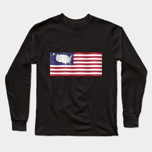 USA Flag Long Sleeve T-Shirt